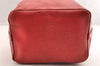 Authentic Louis Vuitton Epi Petit Noe Shoulder Drawstring Bag M44107 Red 5809I