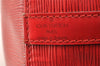 Authentic Louis Vuitton Epi Petit Noe Shoulder Drawstring Bag M44107 Red 5809I