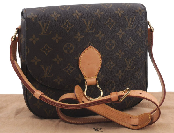 Auth Louis Vuitton Monogram Saint Cloud GM Shoulder Cross Bag M51242 LV 5812D