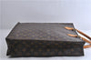 Authentic LOUIS VUITTON Monogram Sac Plat Hand Bag M51140 LV 5814C