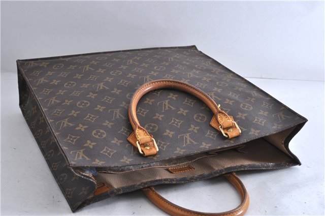 Authentic LOUIS VUITTON Monogram Sac Plat Hand Bag M51140 LV 5814C