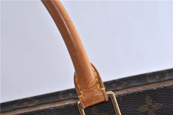 Authentic LOUIS VUITTON Monogram Sac Plat Hand Bag M51140 LV 5814C