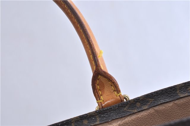 Authentic LOUIS VUITTON Monogram Sac Plat Hand Bag M51140 LV 5814C