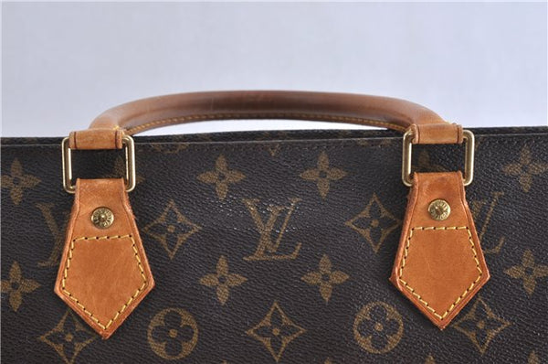 Authentic LOUIS VUITTON Monogram Sac Plat Hand Bag M51140 LV 5814C