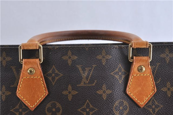 Authentic LOUIS VUITTON Monogram Sac Plat Hand Bag M51140 LV 5814C