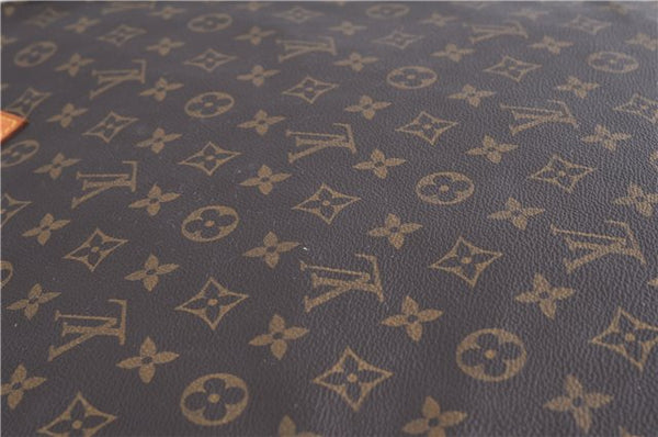 Authentic LOUIS VUITTON Monogram Sac Plat Hand Bag M51140 LV 5814C