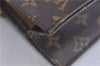 Authentic LOUIS VUITTON Monogram Sac Plat Hand Bag M51140 LV 5814C