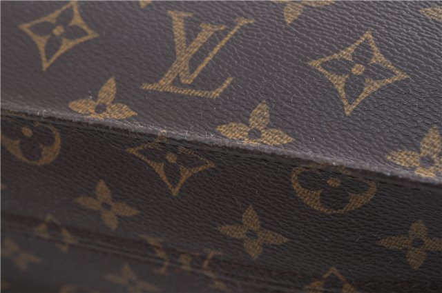 Authentic LOUIS VUITTON Monogram Sac Plat Hand Bag M51140 LV 5814C