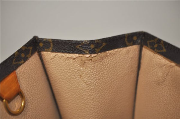 Authentic LOUIS VUITTON Monogram Sac Plat Hand Bag M51140 LV 5814C