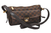 Authentic Louis Vuitton Damier Ravello GM Shoulder Cross Bag N60006 LV 5815I