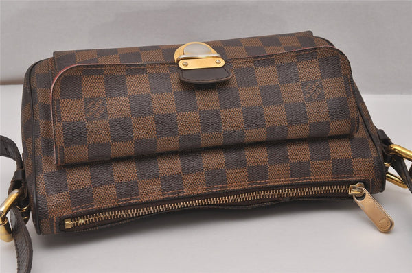 Authentic Louis Vuitton Damier Ravello GM Shoulder Cross Bag N60006 LV 5815I