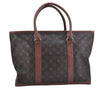 Auth Louis Vuitton Monogram Sac Weekend PM Vintage Tote Hand Bag M42425 LV 5816D