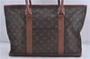 Auth Louis Vuitton Monogram Sac Weekend PM Vintage Tote Hand Bag M42425 LV 5816D