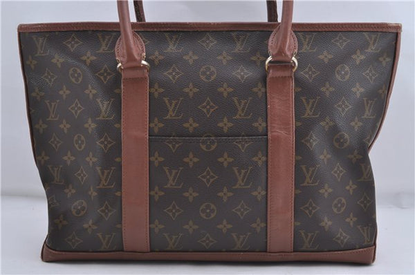 Auth Louis Vuitton Monogram Sac Weekend PM Vintage Tote Hand Bag M42425 LV 5816D