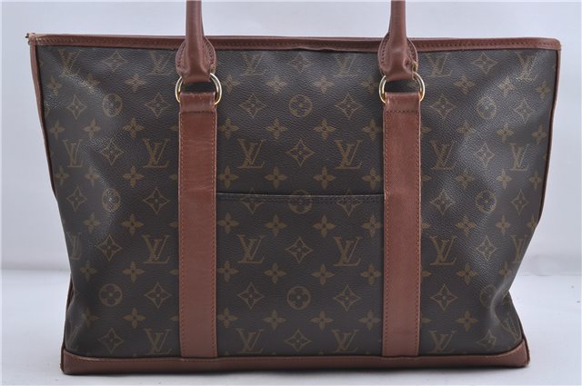 Auth Louis Vuitton Monogram Sac Weekend PM Vintage Tote Hand Bag M42425 LV 5816D