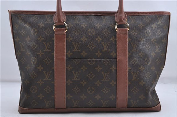 Auth Louis Vuitton Monogram Sac Weekend PM Vintage Tote Hand Bag M42425 LV 5816D