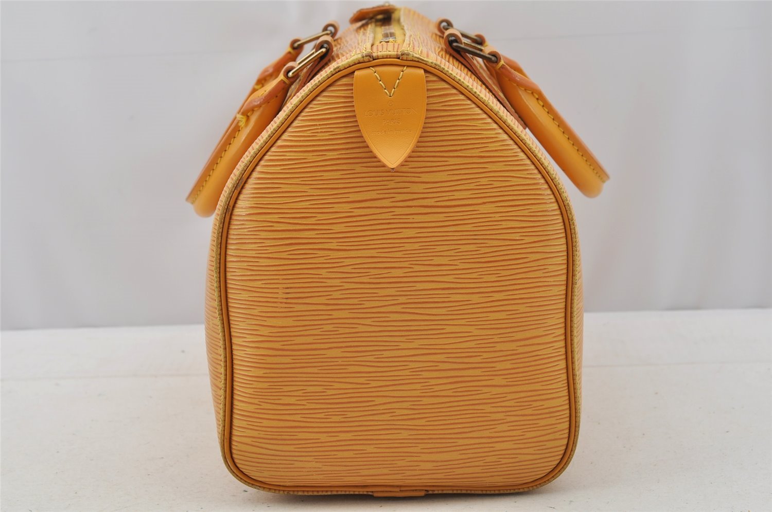 Authentic Louis Vuitton Epi Speedy 25 Hand Boston Bag Yellow M43019 LV 5816I