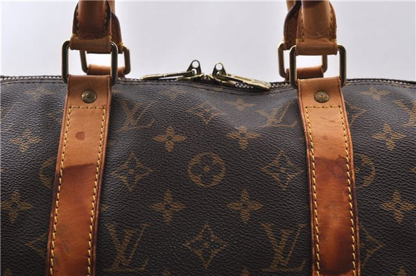 Auth LOUIS VUITTON Monogram Keepall Bandouliere 50 Boston Bag M41416 LV 5817C