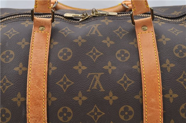 Auth LOUIS VUITTON Monogram Keepall Bandouliere 60 Boston Bag M41412 LV 5818C