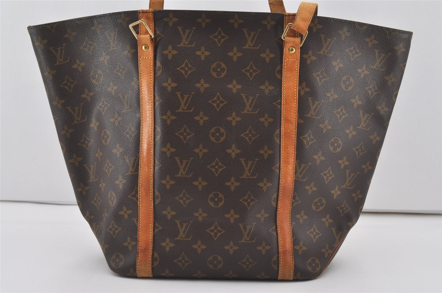 Authentic Louis Vuitton Monogram Sac Shopping PM Tote Bag M51108 Junk 5818I