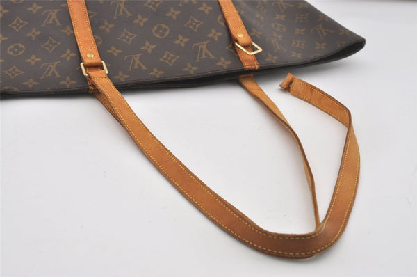 Authentic Louis Vuitton Monogram Sac Shopping PM Tote Bag M51108 Junk 5818I