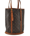 Authentic Louis Vuitton Monogram Bucket GM Shoulder Tote Bag M42236 Junk 5819I