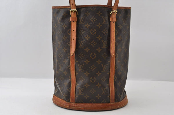 Authentic Louis Vuitton Monogram Bucket GM Shoulder Tote Bag M42236 Junk 5819I