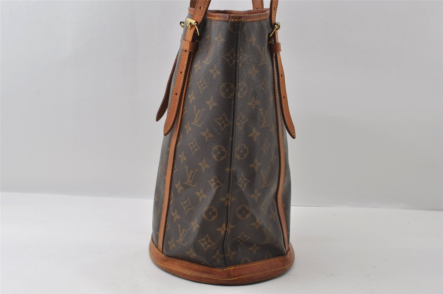 Authentic Louis Vuitton Monogram Bucket GM Shoulder Tote Bag M42236 Junk 5819I