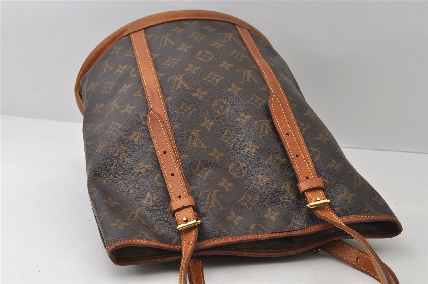 Authentic Louis Vuitton Monogram Bucket GM Shoulder Tote Bag M42236 Junk 5819I