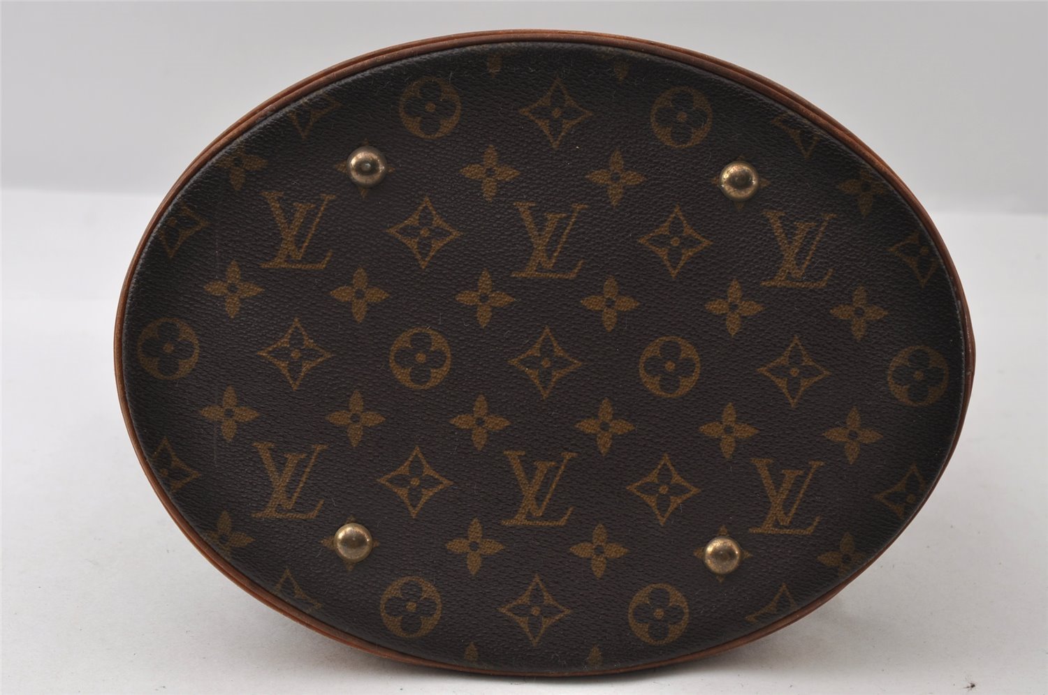 Authentic Louis Vuitton Monogram Bucket GM Shoulder Tote Bag M42236 Junk 5819I