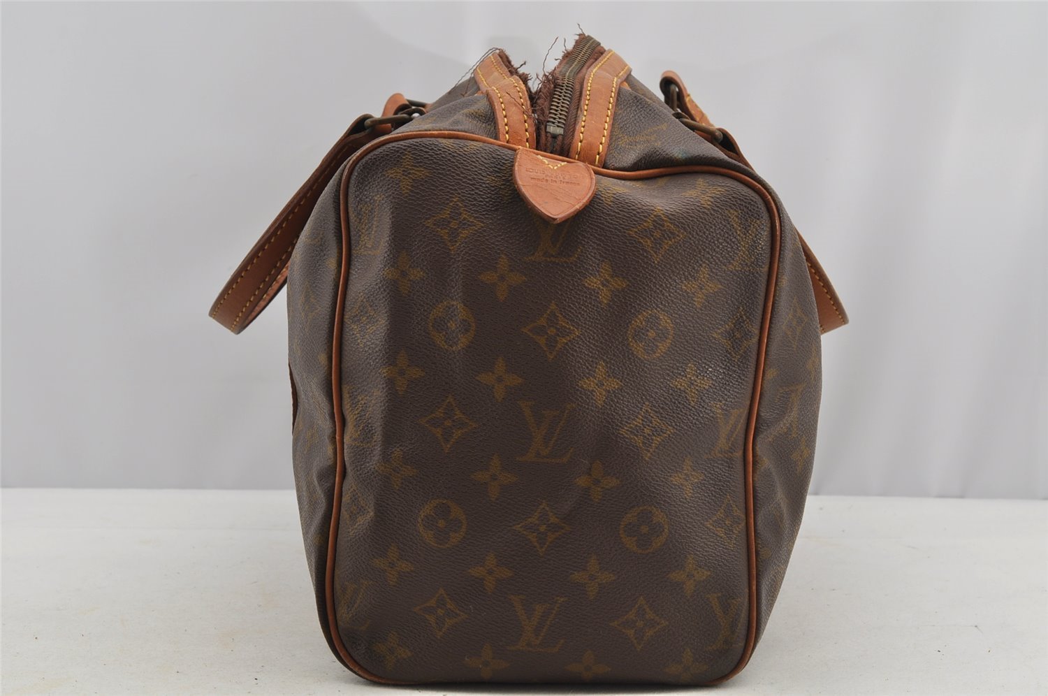 Authentic Louis Vuitton Monogram Sac Souple 35 Boston Bag Old Model Junk 5820I