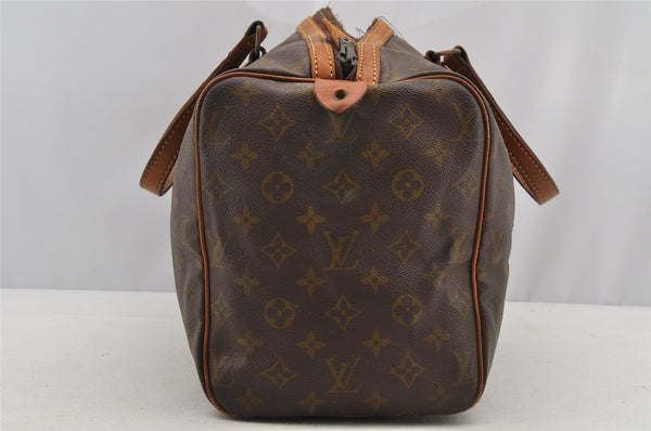 Authentic Louis Vuitton Monogram Sac Souple 35 Boston Bag Old Model Junk 5820I