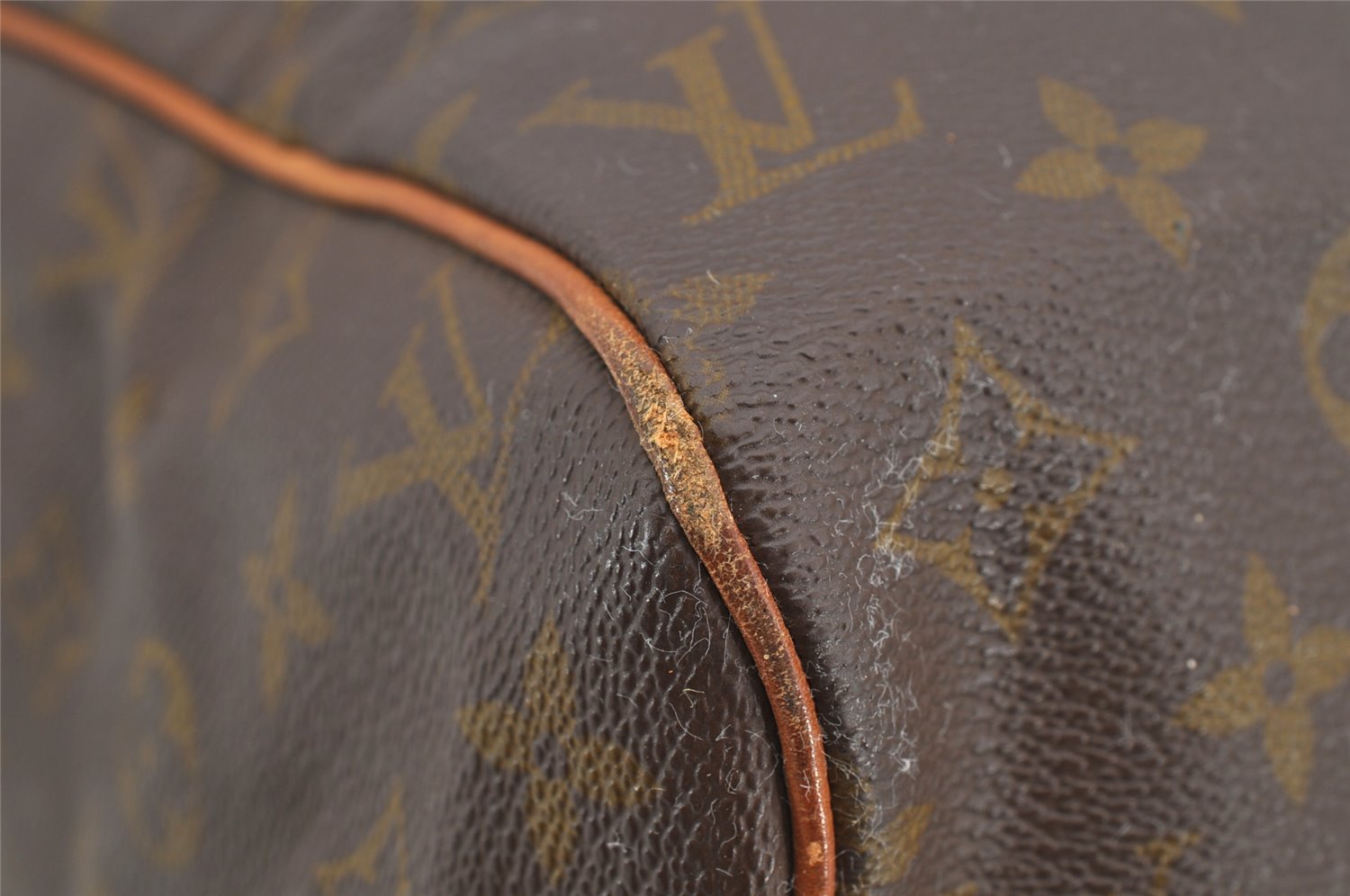 Authentic Louis Vuitton Monogram Sac Souple 35 Boston Bag Old Model Junk 5820I