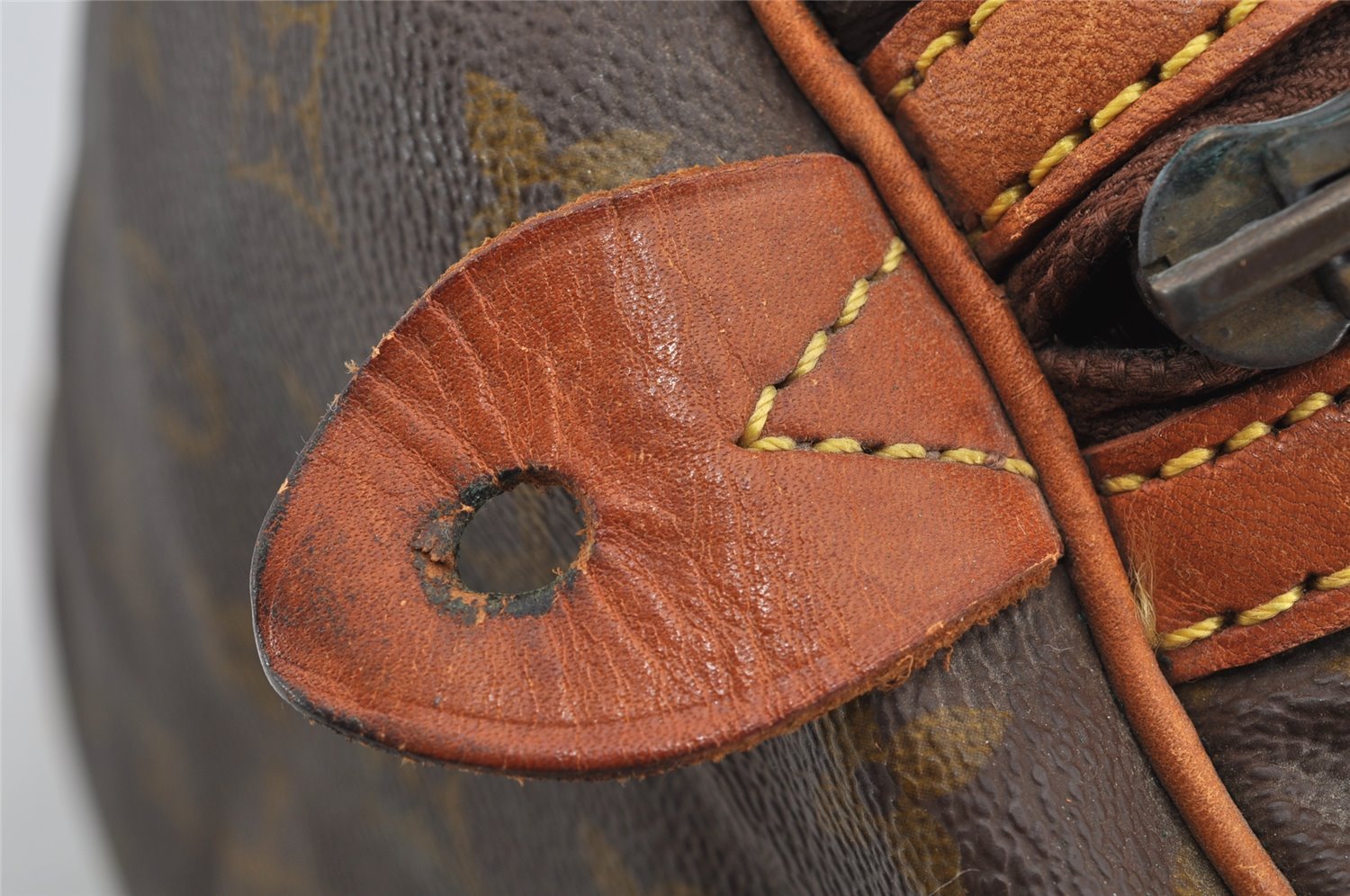 Authentic Louis Vuitton Monogram Sac Souple 35 Boston Bag Old Model Junk 5820I