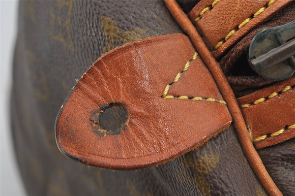 Authentic Louis Vuitton Monogram Sac Souple 35 Boston Bag Old Model Junk 5820I