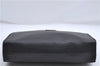 Authentic Burberrys Vintage Leather Clutch Hand Bag Purse Black 5821D