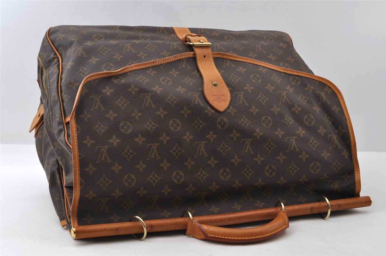 Auth Louis Vuitton Monogram Sac Chasse 2Way Shoulder Boston Bag M41140 LV 5823I