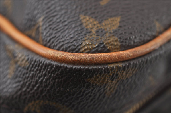 Auth Louis Vuitton Monogram Sac Chasse 2Way Shoulder Boston Bag M41140 LV 5823I