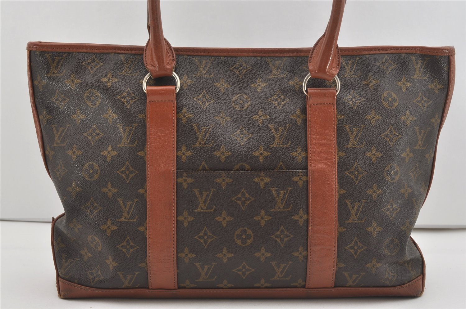 Auth Louis Vuitton Monogram Sac Weekend PM Vintage Tote Hand Bag M42425 LV 5824I