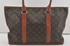 Auth Louis Vuitton Monogram Sac Weekend PM Vintage Tote Hand Bag M42425 LV 5824I