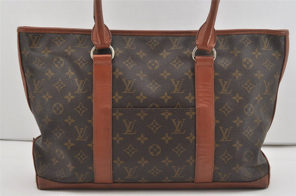 Auth Louis Vuitton Monogram Sac Weekend PM Vintage Tote Hand Bag M42425 LV 5824I