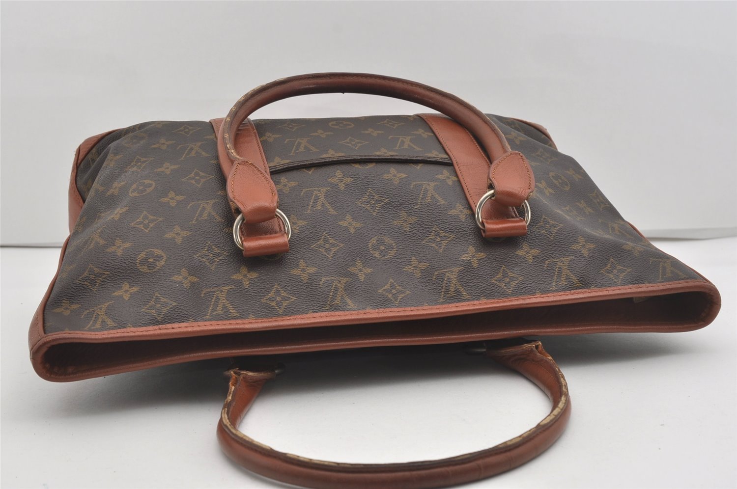 Auth Louis Vuitton Monogram Sac Weekend PM Vintage Tote Hand Bag M42425 LV 5824I