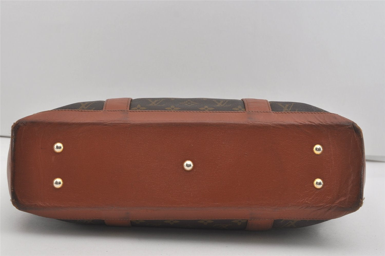 Auth Louis Vuitton Monogram Sac Weekend PM Vintage Tote Hand Bag M42425 LV 5824I