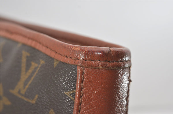 Auth Louis Vuitton Monogram Sac Weekend PM Vintage Tote Hand Bag M42425 LV 5824I