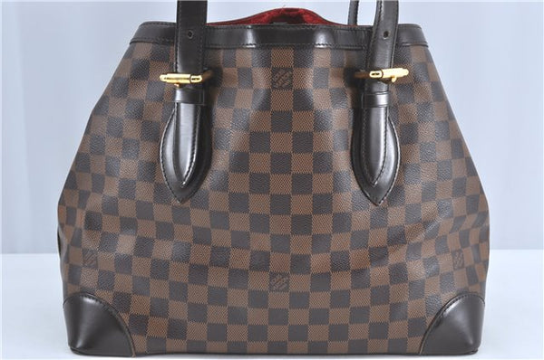 Authentic Louis Vuitton Damier Hampstead MM Shoulder Tote Bag N51204 LV 5825C