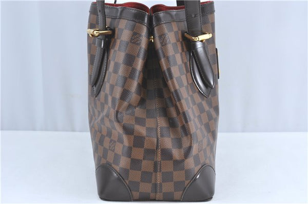 Authentic Louis Vuitton Damier Hampstead MM Shoulder Tote Bag N51204 LV 5825C