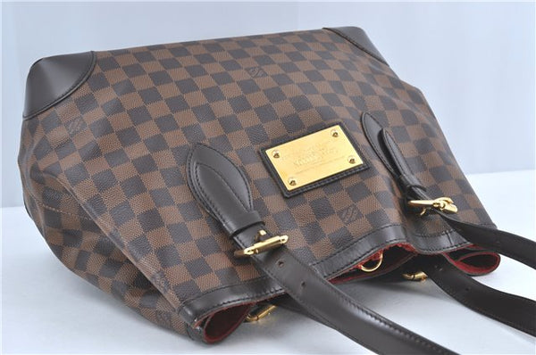Authentic Louis Vuitton Damier Hampstead MM Shoulder Tote Bag N51204 LV 5825C