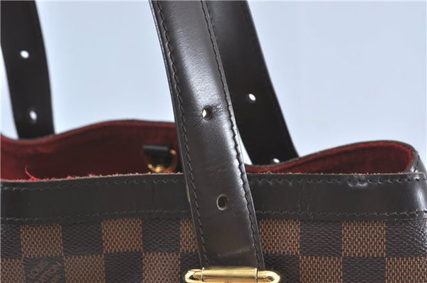 Authentic Louis Vuitton Damier Hampstead MM Shoulder Tote Bag N51204 LV 5825C