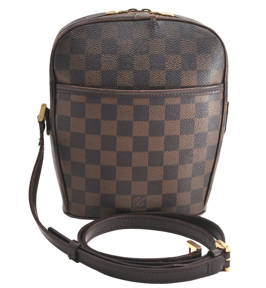 Authentic Louis Vuitton Damier Ipanema PM Shoulder Cross Bag N51294 Junk 5825I