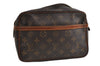 Authentic Louis Vuitton Monogram Compiegne 23 Clutch Hand Bag M51847 Junk 5826I